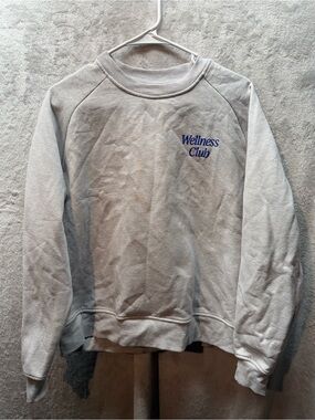 WILO The Label Wellness Club Crewneck Sweatshirt Gray Size Small